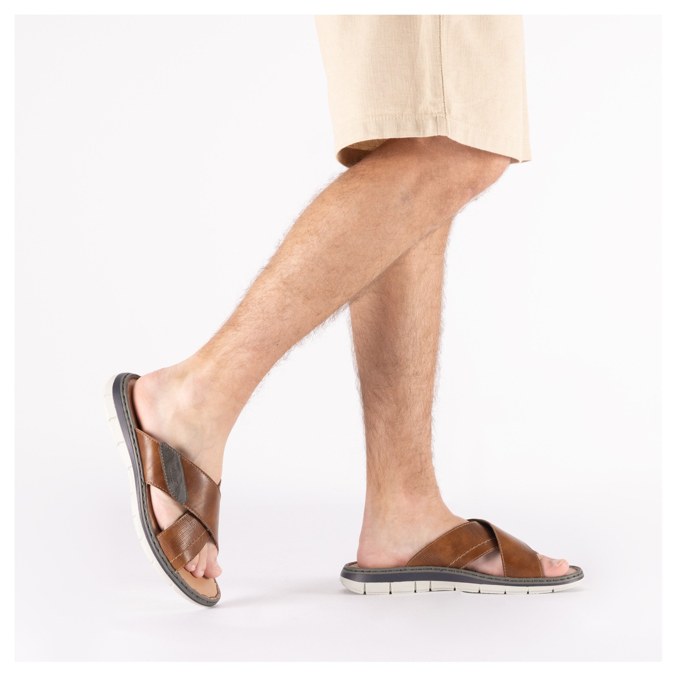 Rieker Pantolette Sommerschuh, Strandschuh, Urlaubsschuh mit weicher Innensohle