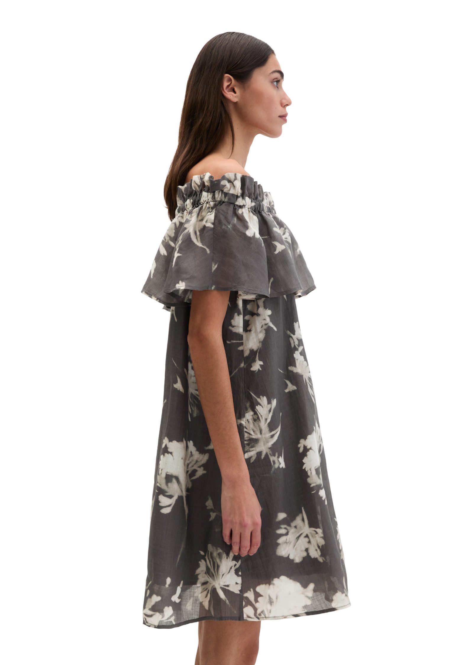 Marc O'Polo Druckkleid aus weicher Ramiefaser