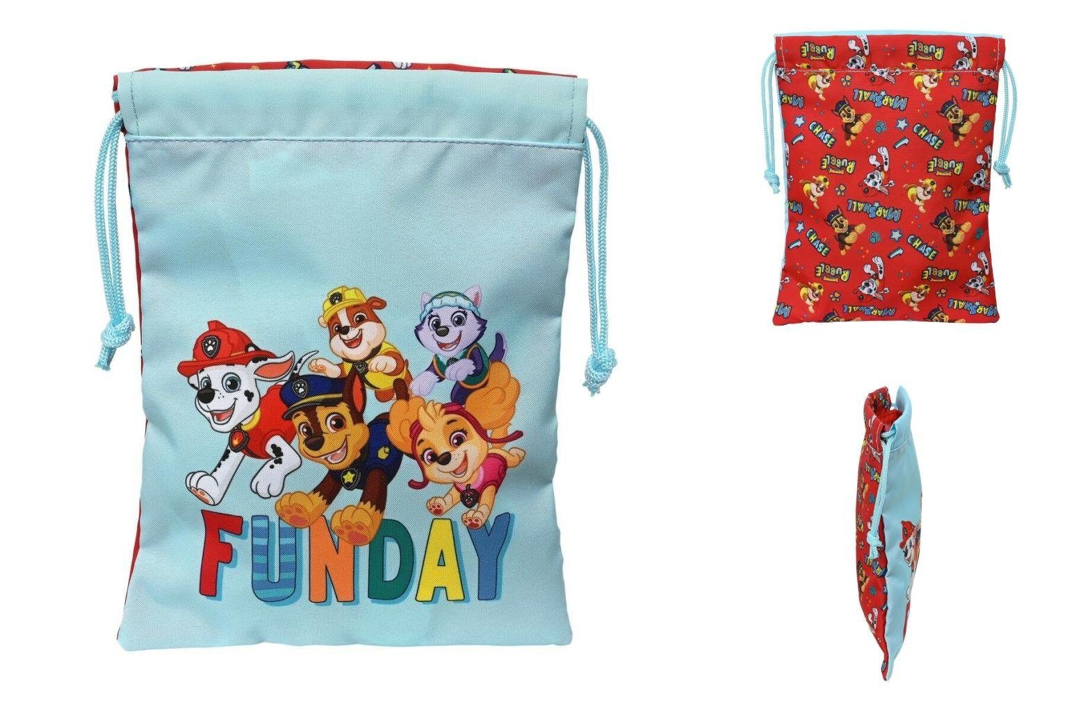 PAW PATROL Kühlbox Imbiss-Täschchen The Paw Patrol Funday Rot Hellblau Kühltasche Vespert