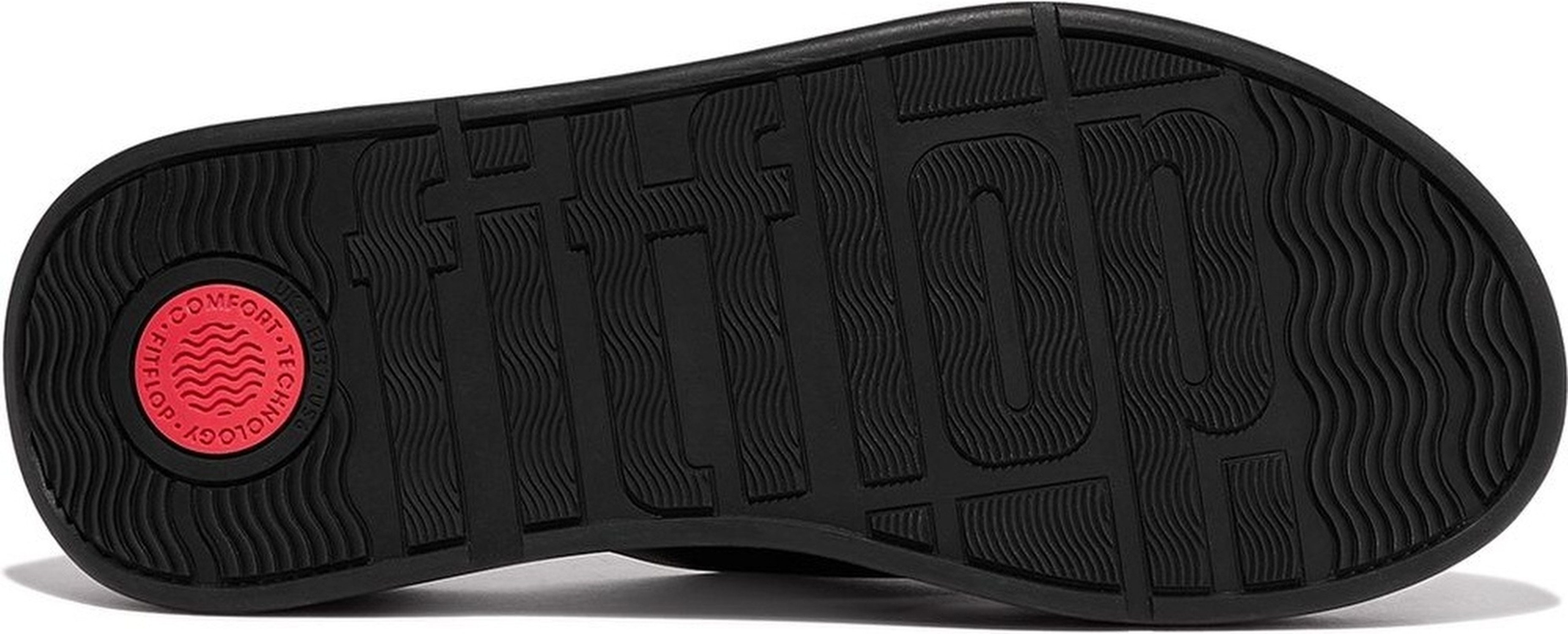 Fitflop F-Mode Leather Flatform Cross Slides Sandale – Bild 3 von 5
