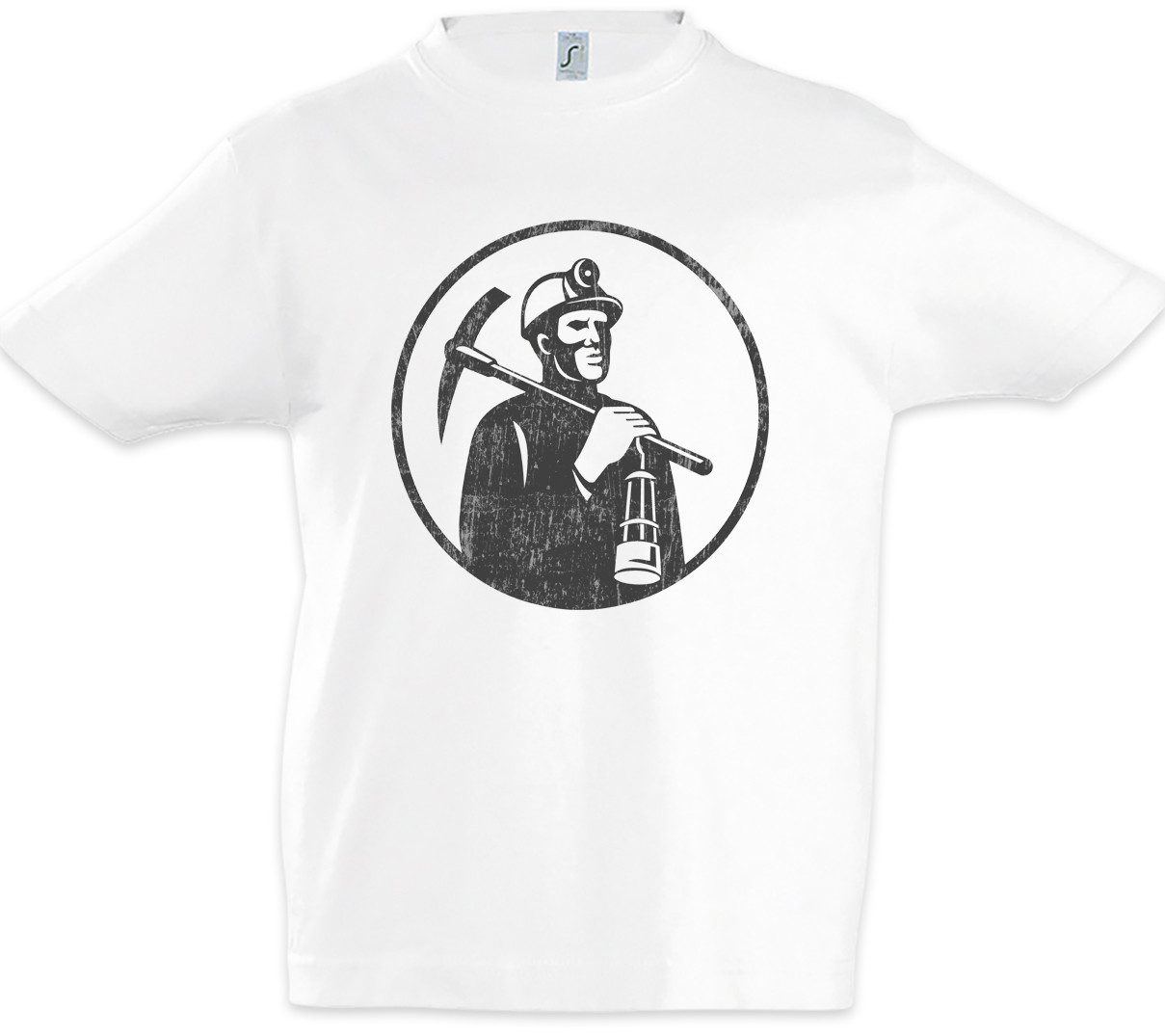 Urban Backwoods Print-Shirt Miner V Kinder T-Shirt Bergarbeiter Bergmann Kumpel Mine (1-tlg) Grubenarbeiter Bergbau Bergleute Coal