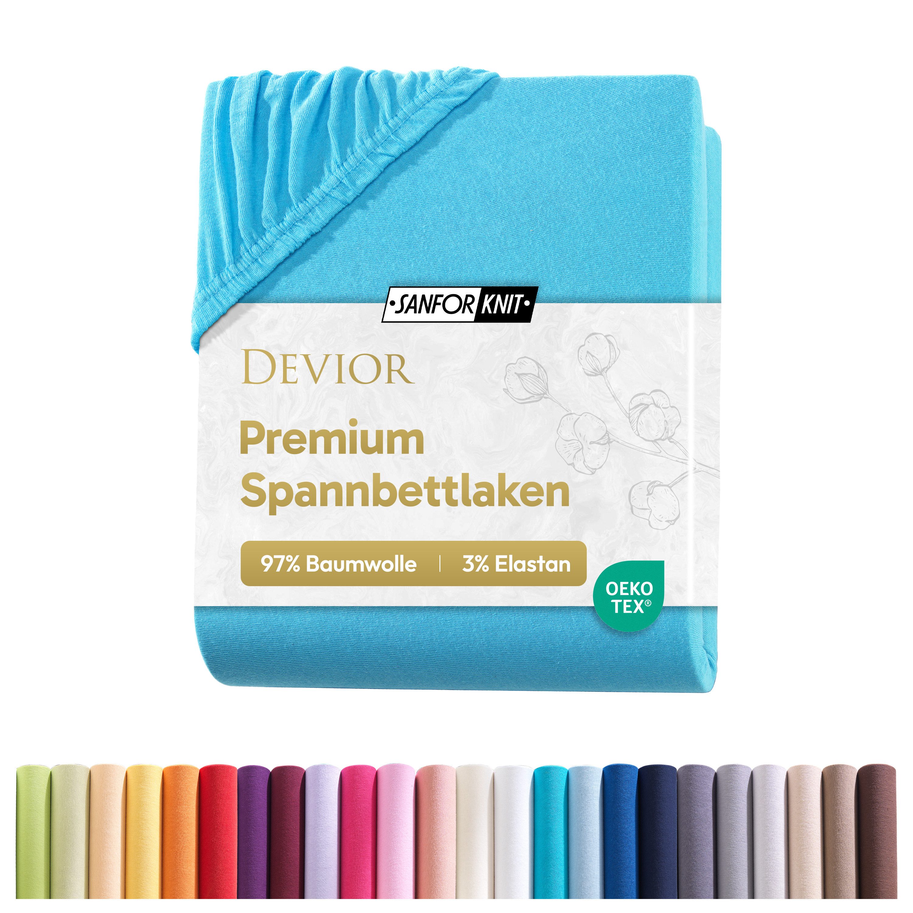 Devior Spannbettlaken Premium Spannbetttuch Bettlaken Betttücher günstig online kaufen