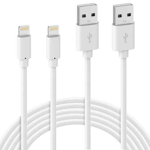 Quntis iPhone Kabel Smartphone-Kabel, USB A auf Lightning (200 cm), 2Pack