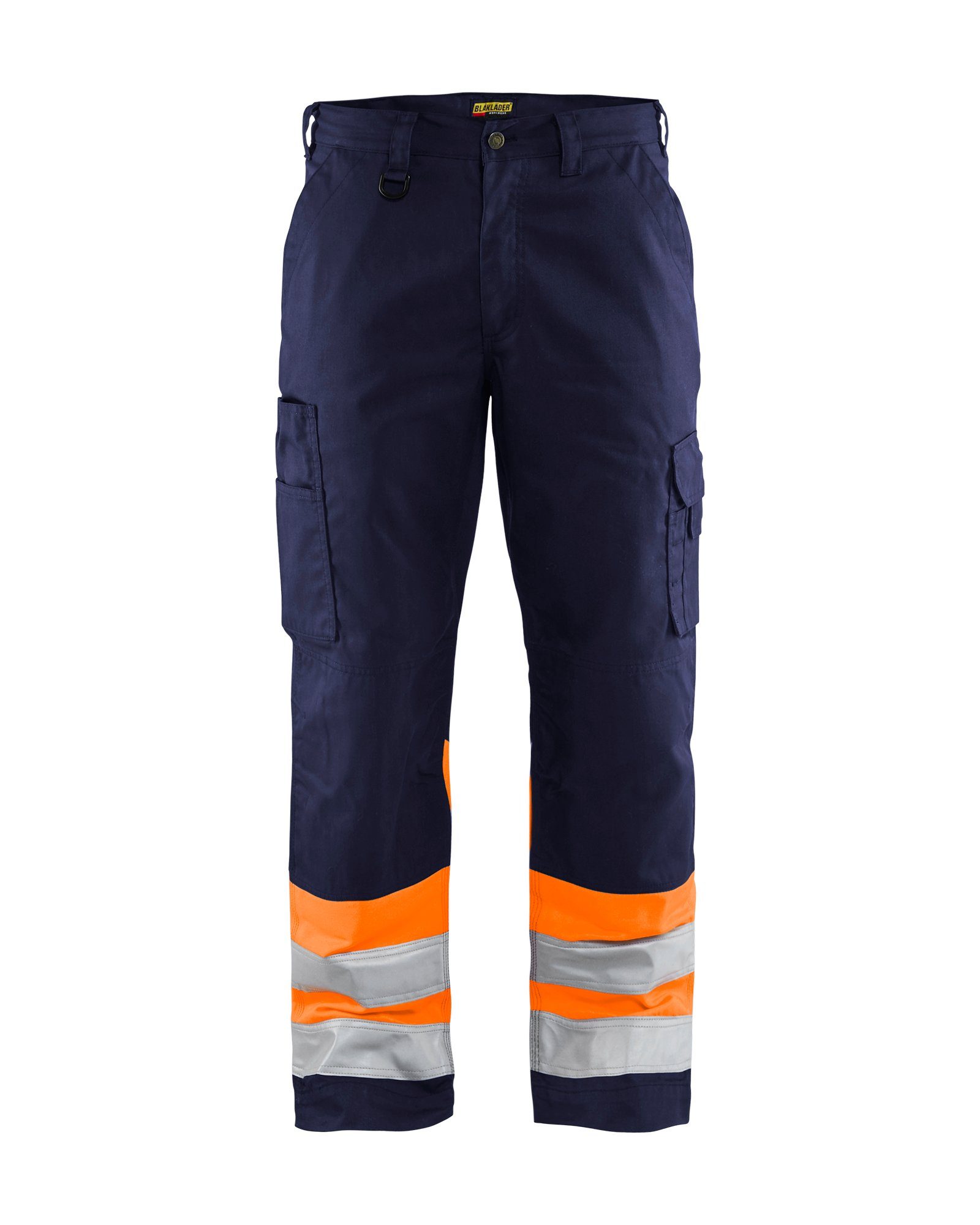 BLÅKLADER Arbeitsbundhose High Vis Arbeitshose (1-tlg) marineblau/orange