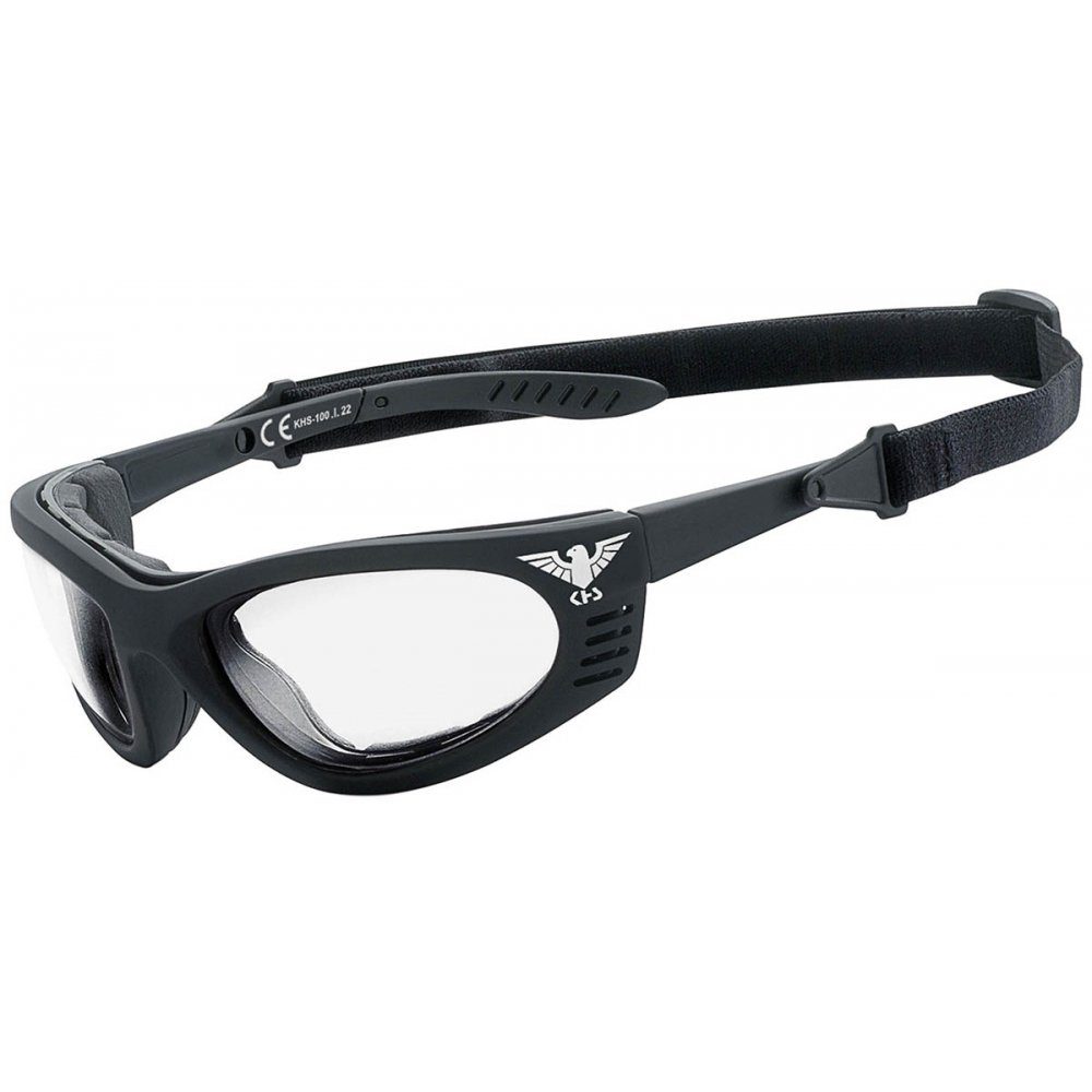 KHS Sonnenbrille Armee Sportbrille, klar Etui) (Set, beidseitige inkl. Anti-Fog-Beschichtung Sonnenbrille