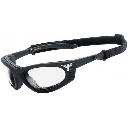 KHS Sonnenbrille »Armee Sportbrille, klar« (Set, Sonnenbrille inkl. Etui) beidseitige Anti-Fog-Beschichtung