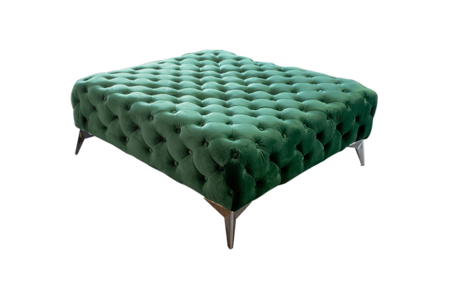KAWOLA Hocker NARLA, Polsterhocker Chesterfield Velvet verschiedene Farben