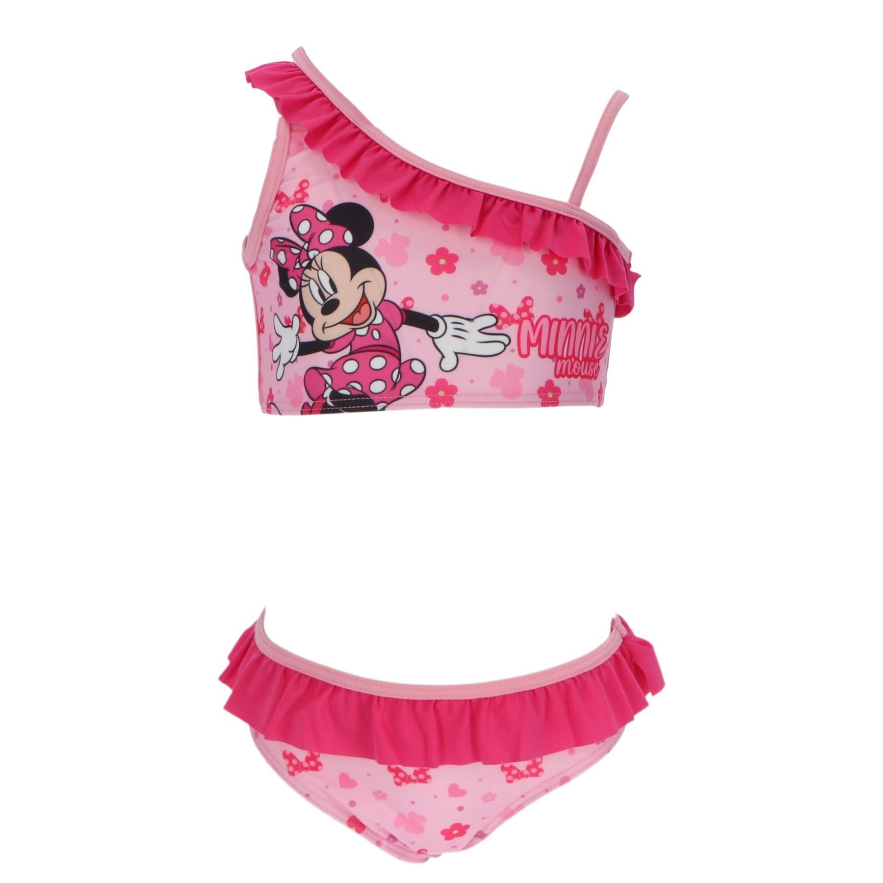 Disney Minnie Mouse Badeanzug Kinder Bikini mit Sarong Badebekleidung – Bild 2 von 3