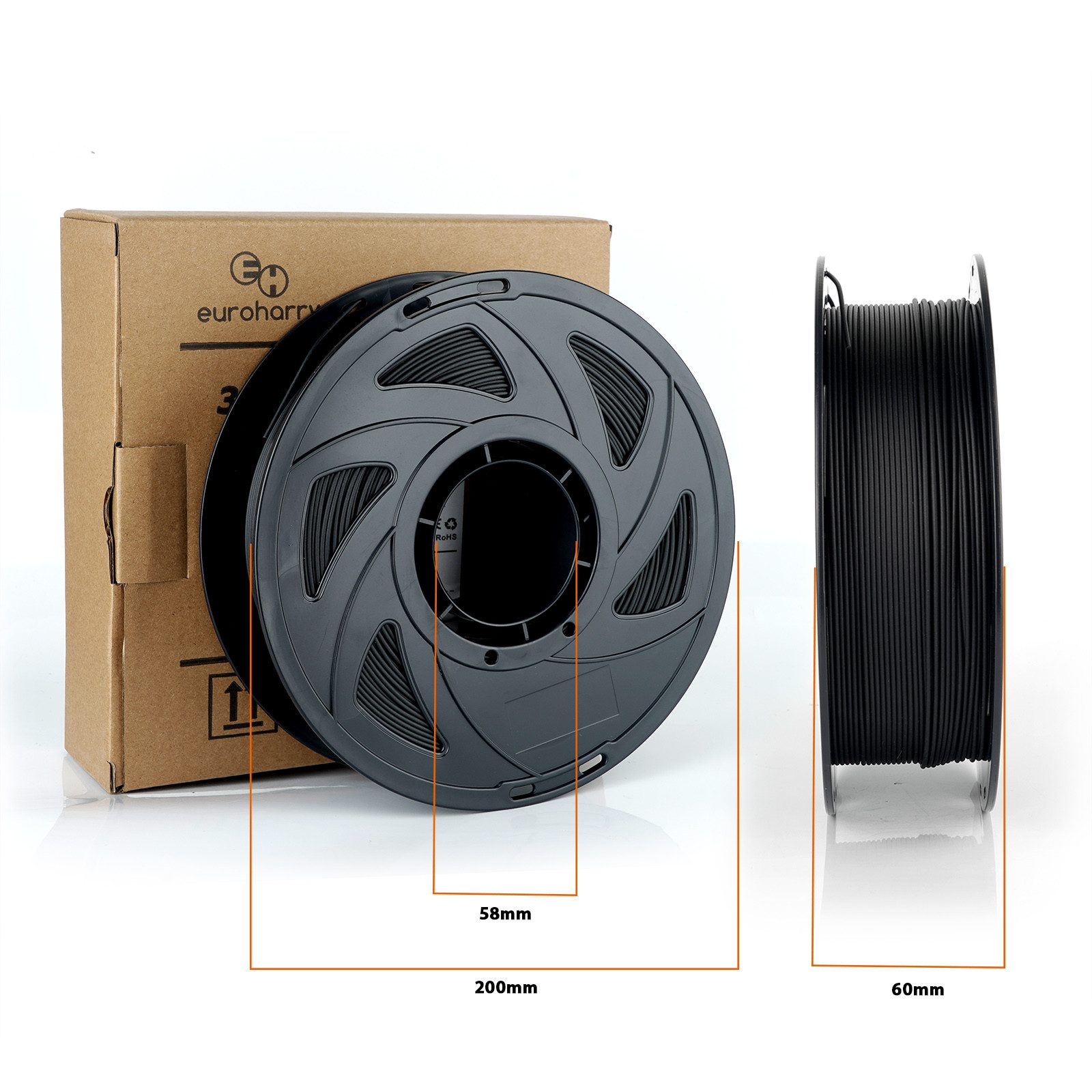 euroharry Filament 3D Filament PETG 1,75mm 1KG verschiedene Farben – Bild 4 von 4