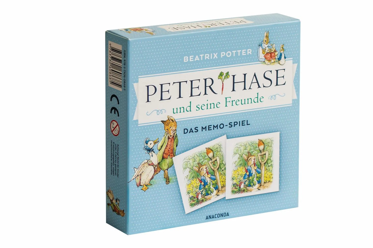 Anaconda Spiel Peter Hase und seine Freunde - Das Memo-Spiel mit 40 Spielkarten im...