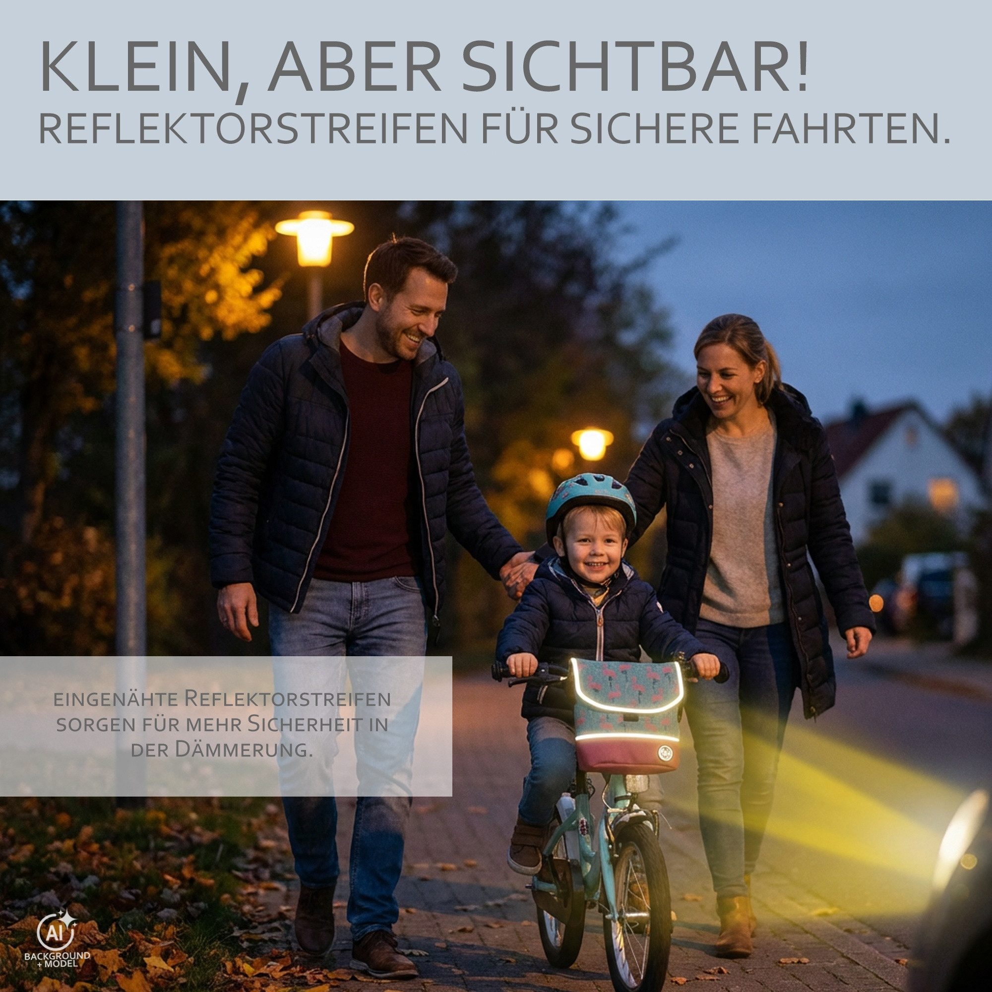 BambiniWelt by Rafael K. Lenkertasche Lenkertasche Tasche kompatibel mit Puky Woom Laufrad Roller Fahrrad – Bild 5 von 5