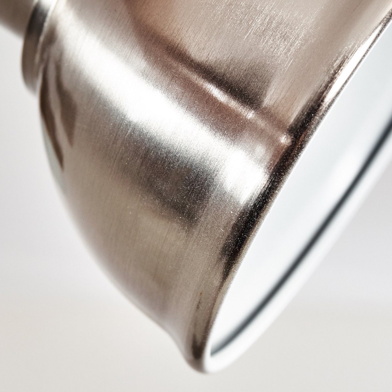 »Arazane« Spot Nickel-matt/Weiß, verstellbaren Deckenleuchte Strahlern, ohne mit aus 4xE14, hofstein Metall Leuchtmittel, in Design im Retro/Vintage Deckenlampe