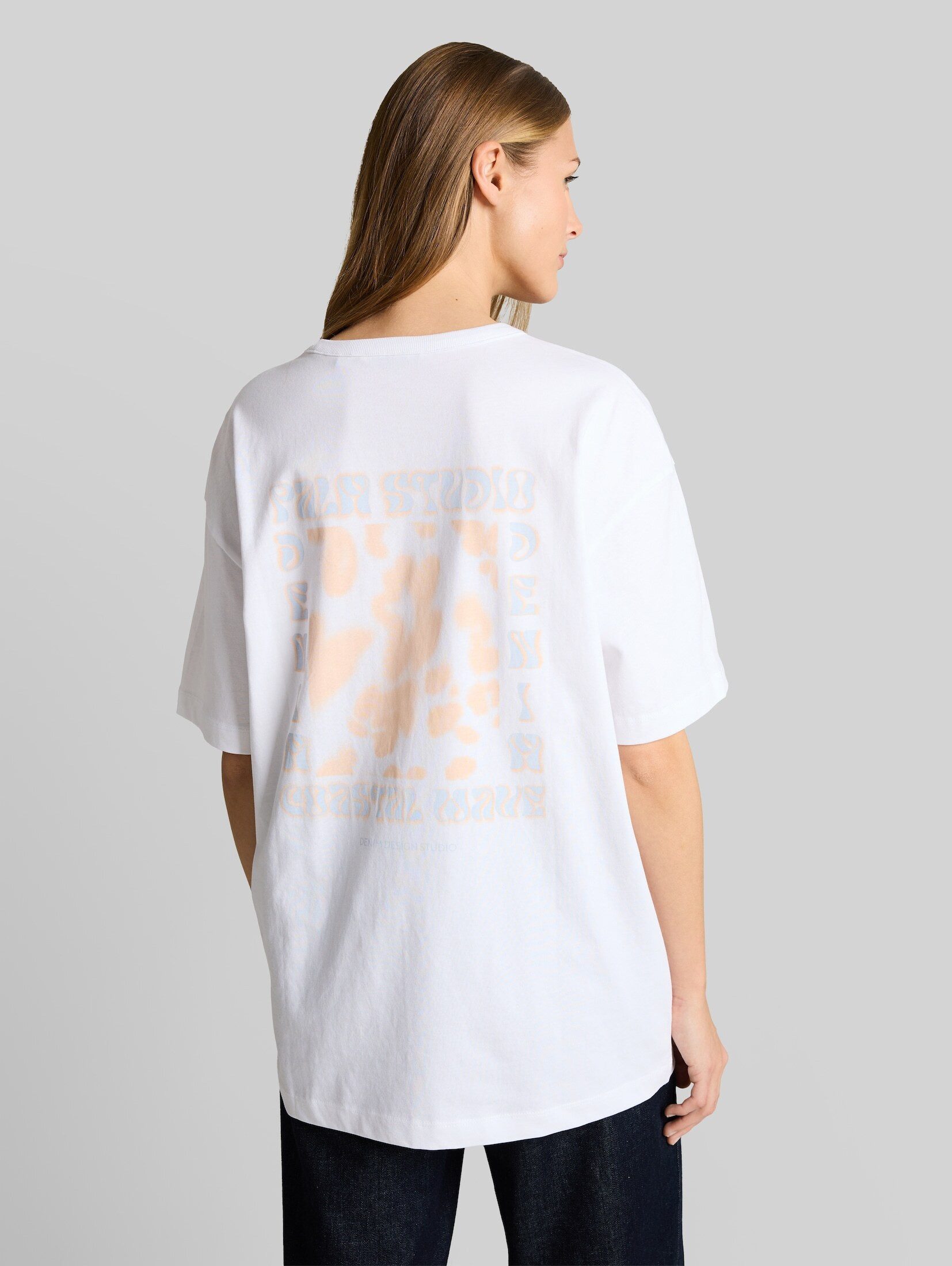 TOM TAILOR Denim T-Shirt T-Shirt Oversize T-Shirt mit Rückenprint
