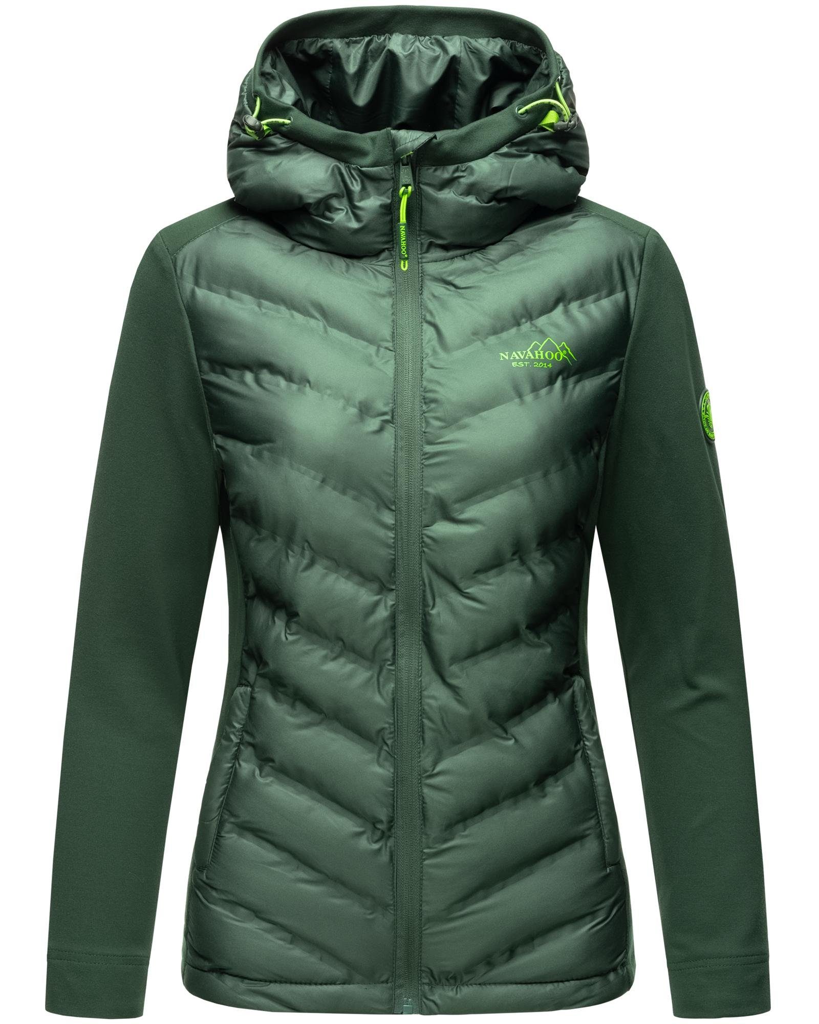 Navahoo Outdoorjacke Nimm Mit stylische mit Mich grün Übergangsjacke Kapuze