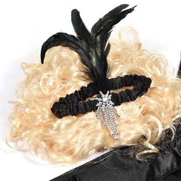 Goods+Gadgets Kostüm Charleston 20er Jahre Perücke, Blonde Kurzhaar-Perrücke für Burlesque