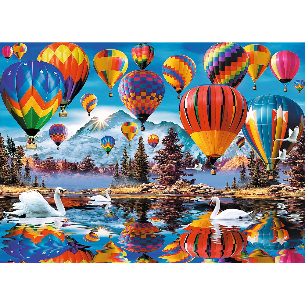 Trefl Puzzle Wood Craft Robinson bunte Ballons 1000 Teile Holzpuzzle, 1000 günstig online kaufen