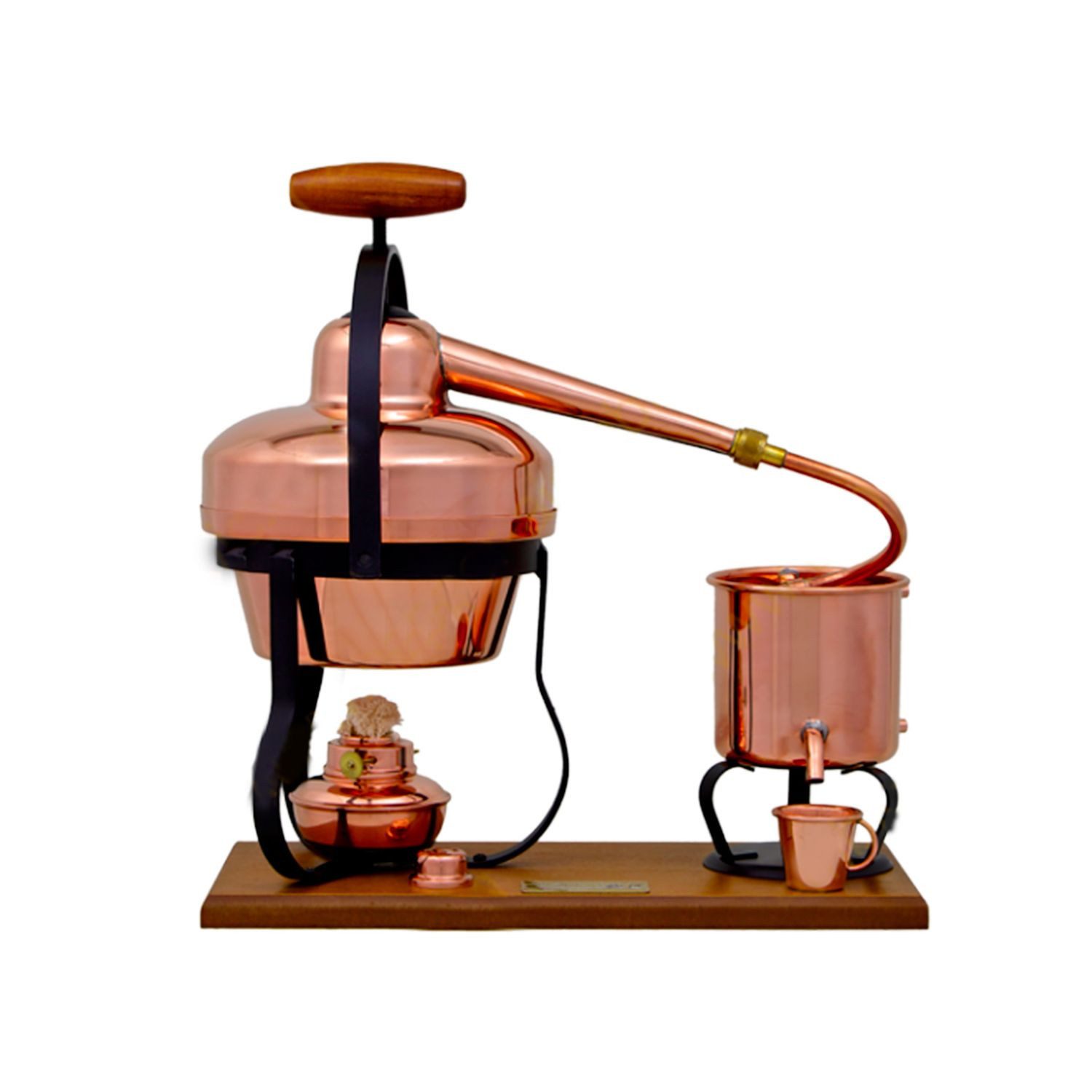 ich-zapfe Filtereinsatz Destille 1,25 Liter mit Spiritusbrenner