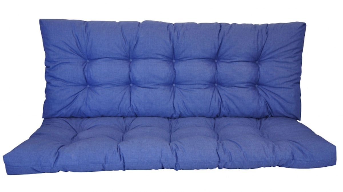 Rattani Sitzkissen Polster Kissen für Hollywoodschaukel 5 Größen dunkelblau
