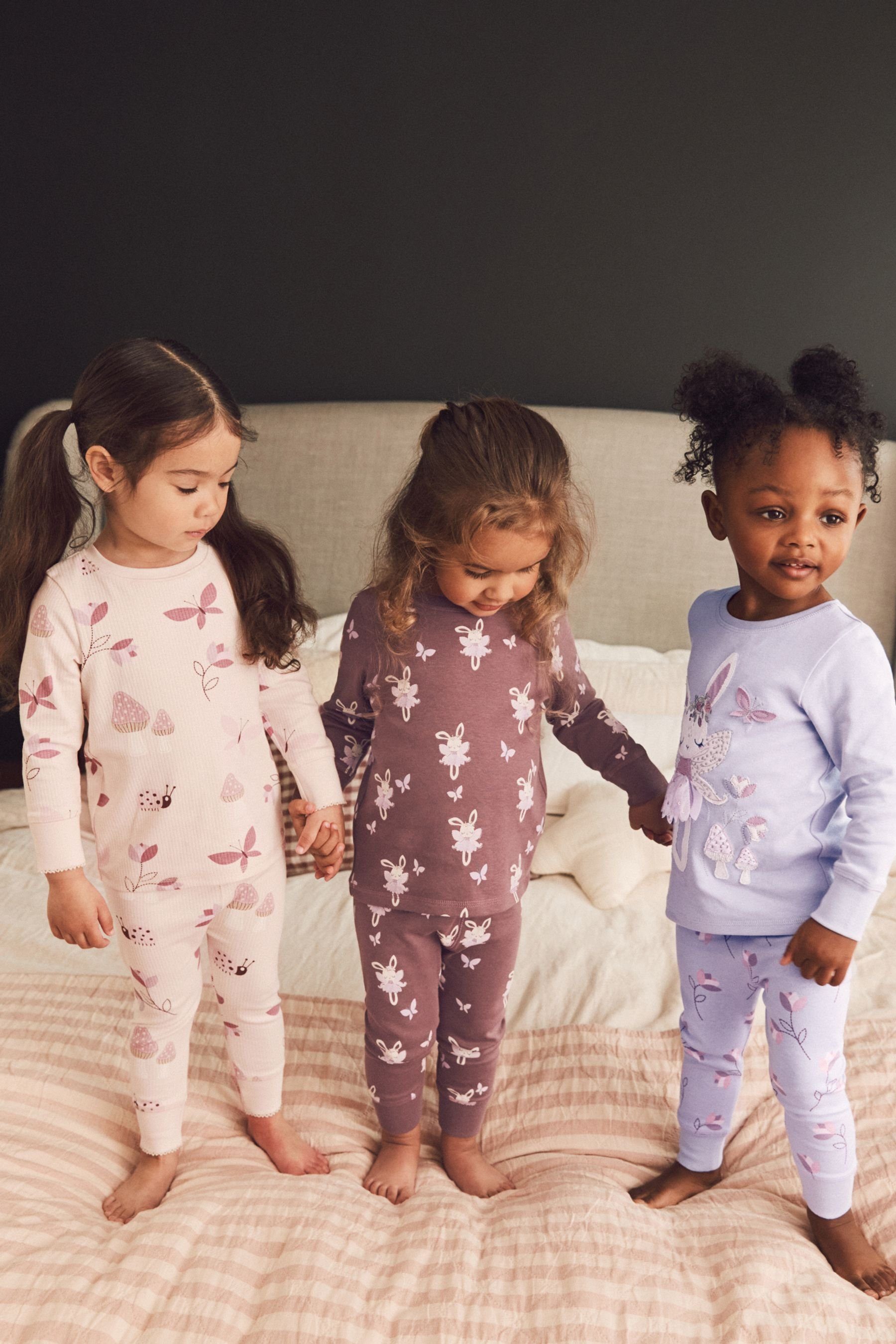 Pyjamas Next tlg) (6 Purple/White Pyjama Bunny 3-Pack im