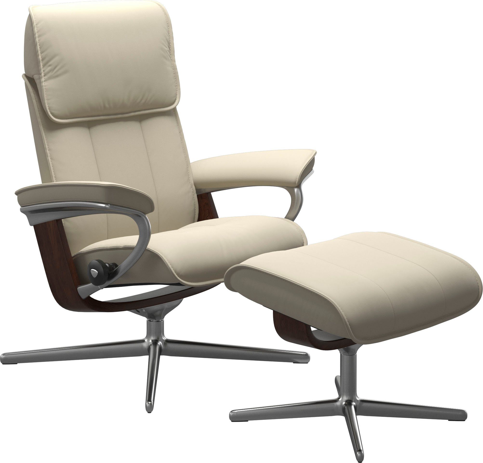 Stressless® Relaxsessel Admiral, mit Cross Base, Größe M & L, Holzakzent Braun