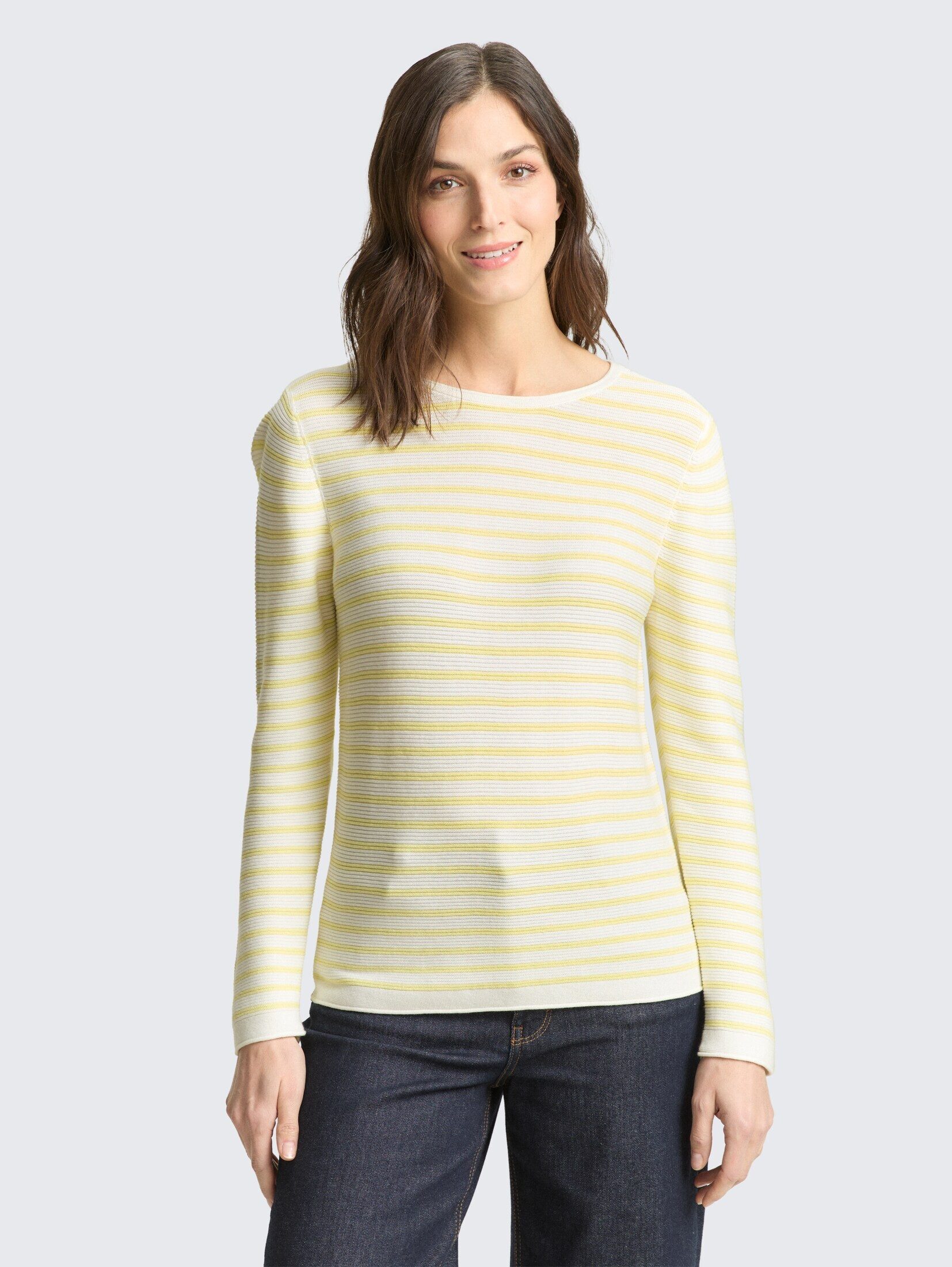 Pullover Donna Tom Tailor, Maglione A Maniche Lunghe Casual, Materiale Sostenibile, Taglie Dalla XS Alla 3XL - 6