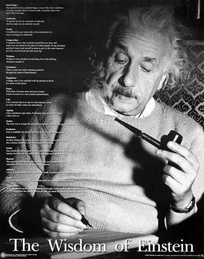 Close Up Poster Albert Einstein Poster The Wisdom of Einstein 40,5 x 50,5 cm