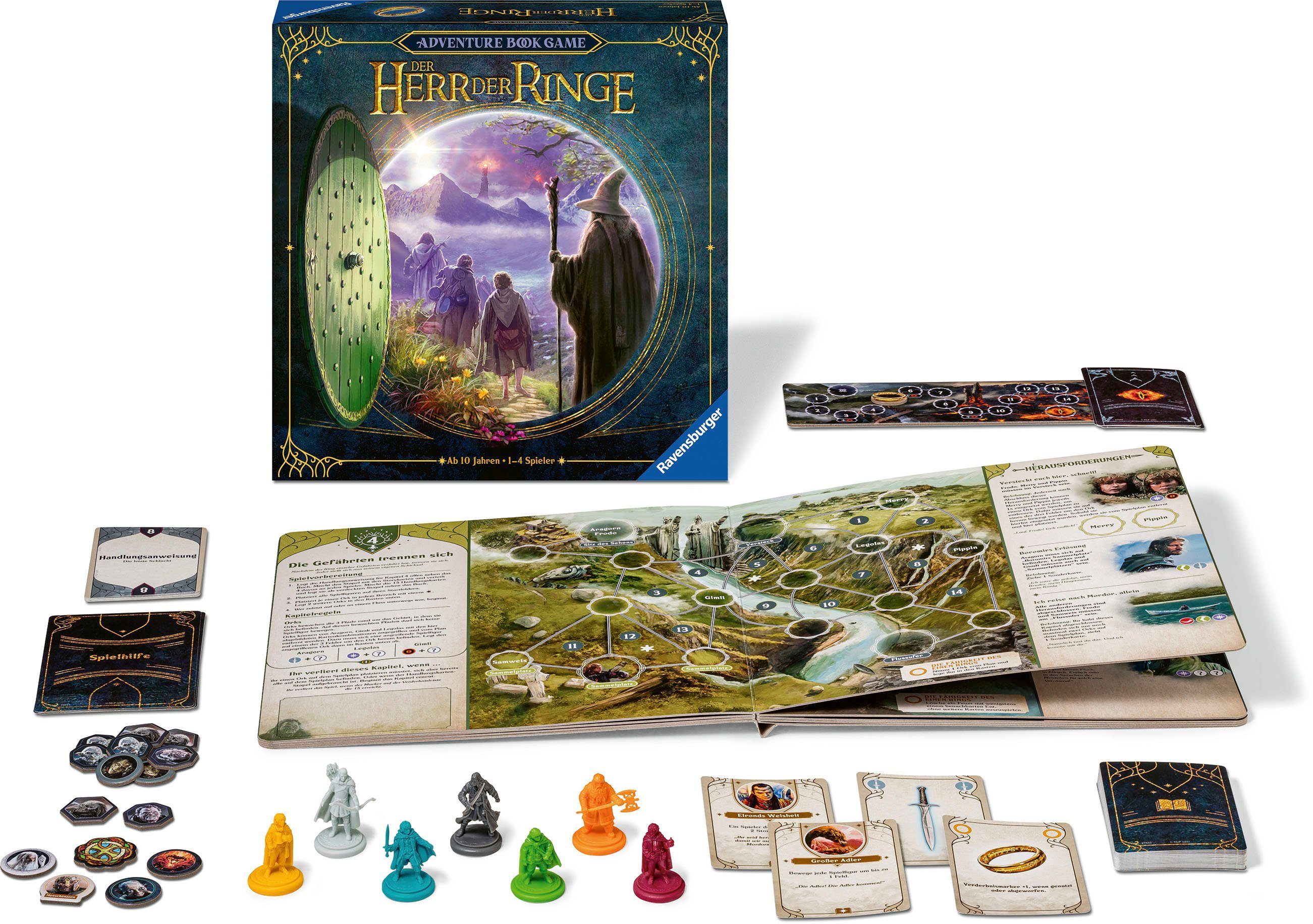 Ravensburger Spiel Der Herr der Ringe - Adventure Book Game, Strategiespiel – Bild 2 von 4