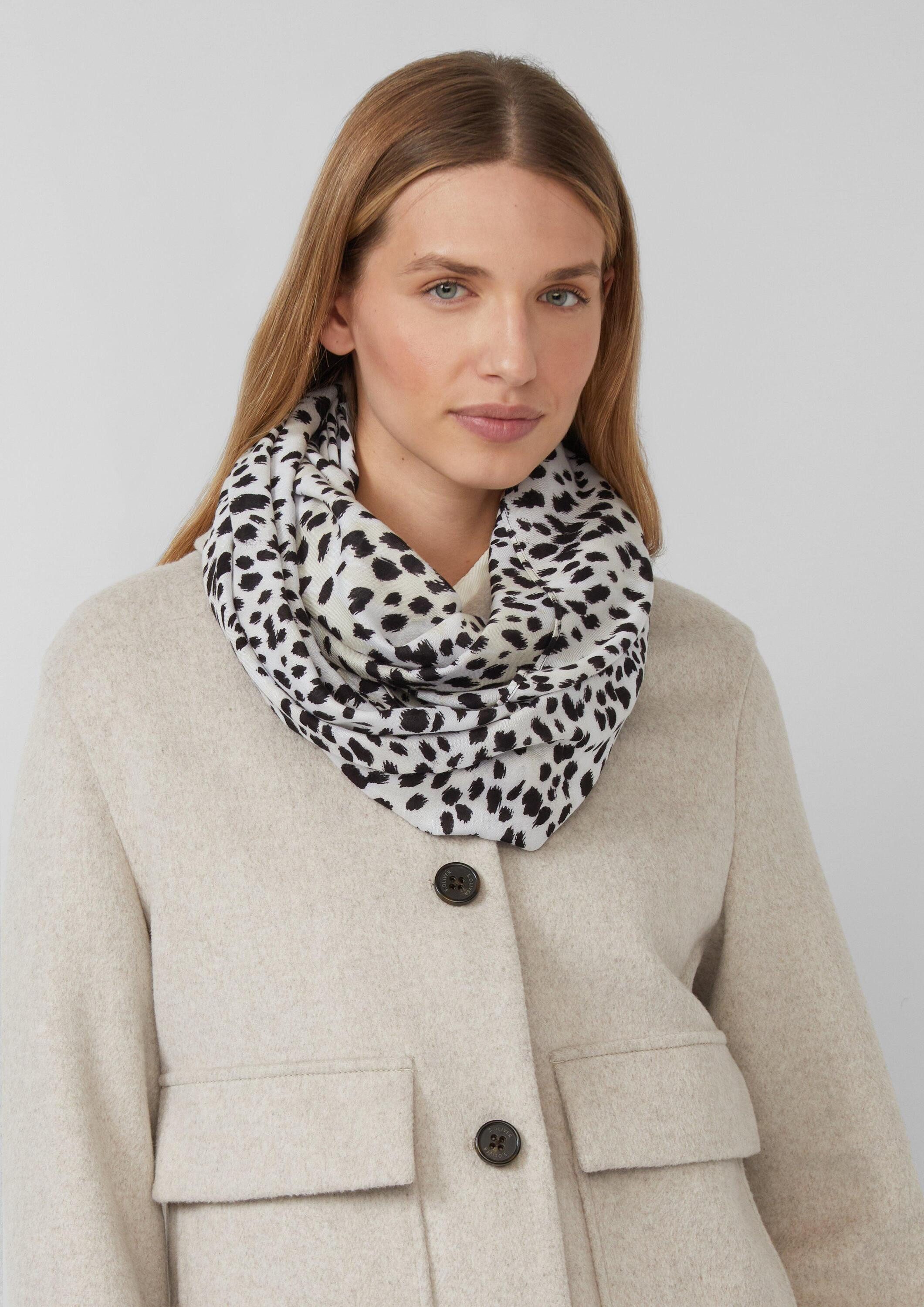 s.Oliver Loop Snood, Snood mit Leo-Print günstig online kaufen