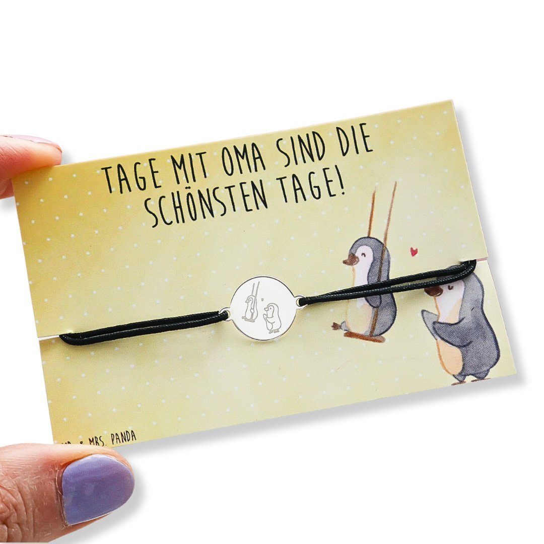 Mr. & Mrs. Panda Armkette Pinguin Oma schaukeln, Armband, Silber, Omi, Freundschaftsarmbänder, (Packung, 1-tlg)