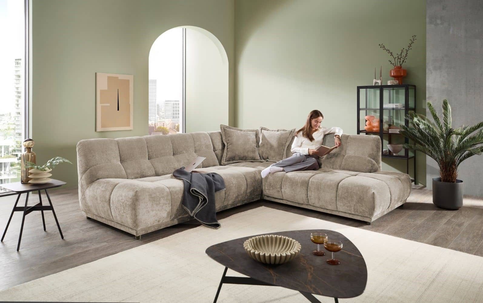 Myhomelando Ecksofa Itakus, mit hochwertigem Federkern