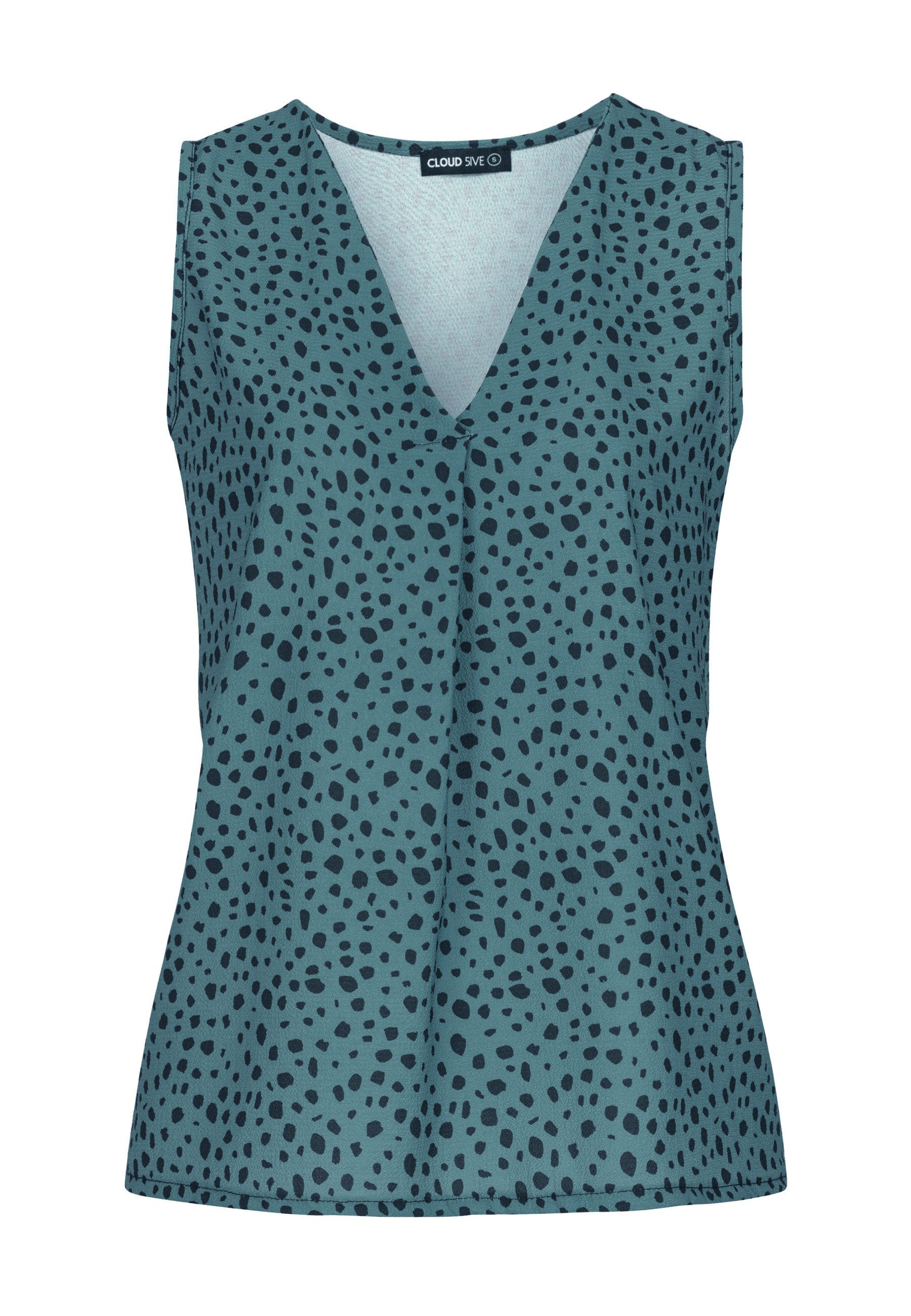CLOUD 5IVE Muskelshirt CLOUD 5IVE V-Neck Top with aop animal print (1-tlg)