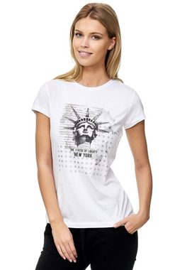 Decay T-Shirt Lady Liberty-Aufdruck
