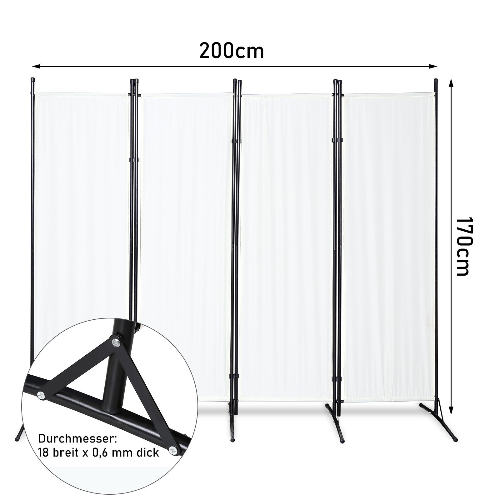 Clanmacy Paravent Paravent Balkon Outdoor Stellwand günstig online kaufen