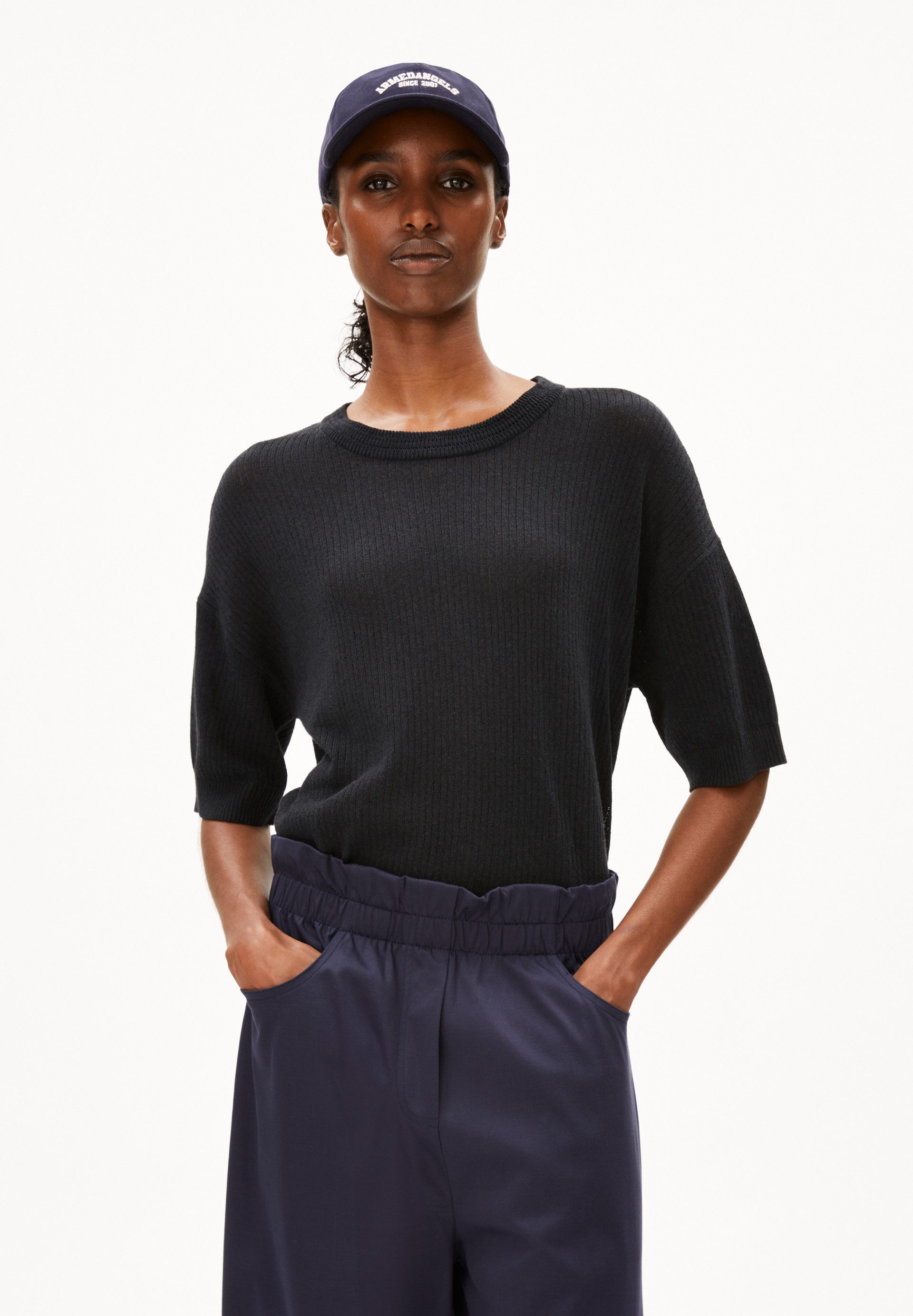 Armedangels Strickpullover LIZAA LINO Damen Strickshirt aus Leinen-Mix (1-t günstig online kaufen