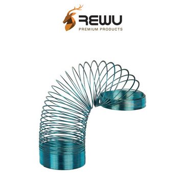ReWu Spielschiene Metallspirale 2er Set ca. 6 cm Gold & Petrol