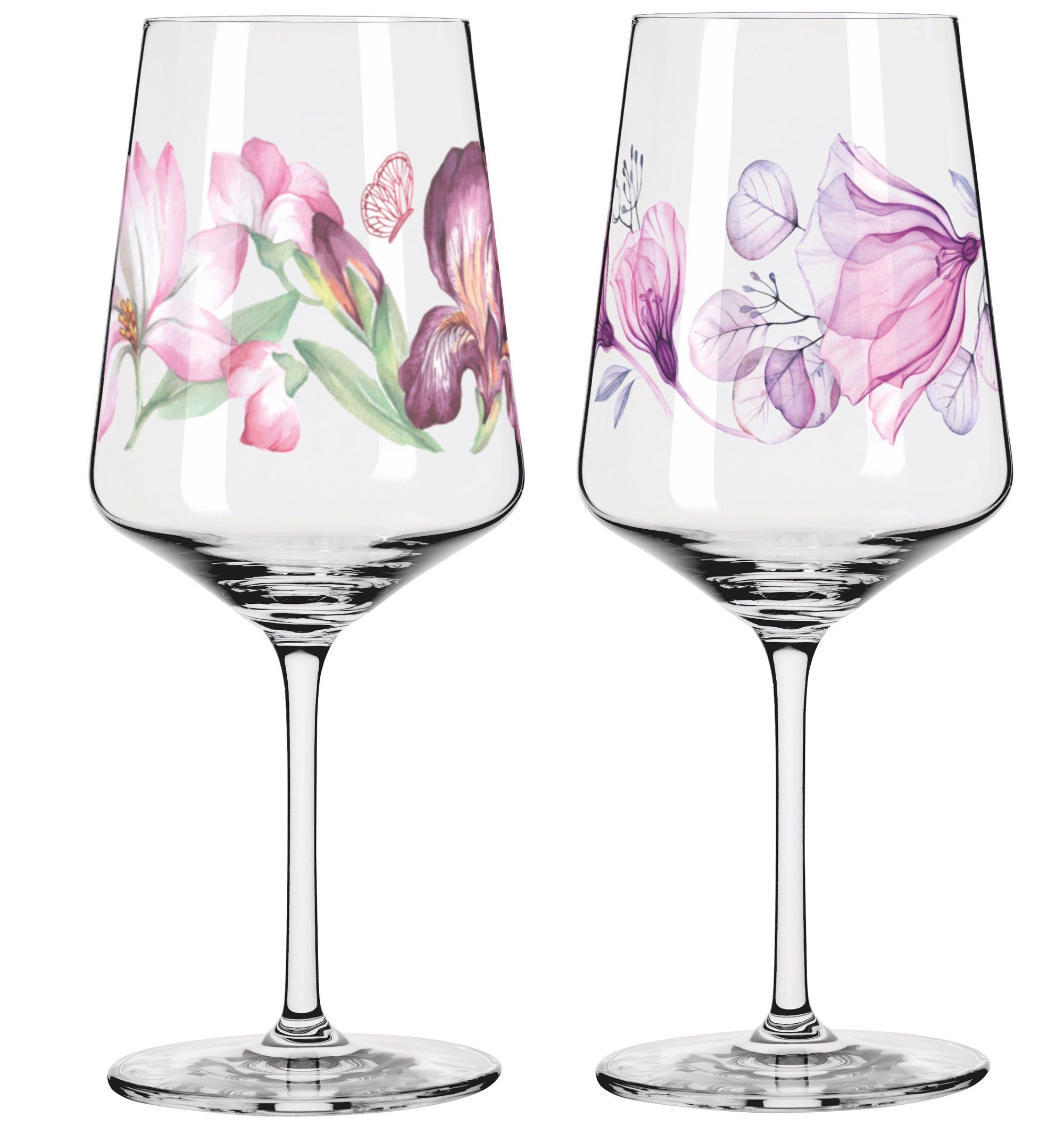 Dekomiro Ritzenhoff SOMMERSONETT COCKTAILGLAS Geschenkset mit Glastuch, 2-tlg., Glas