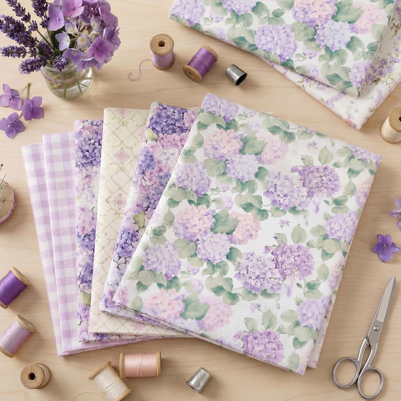 Diwzbyn Stoff Boho-Gewebe, bedruckter Steppstoff, Vintage-Patchwork-Material, geeignet für Handarbeit und Bekleidungsnäherei