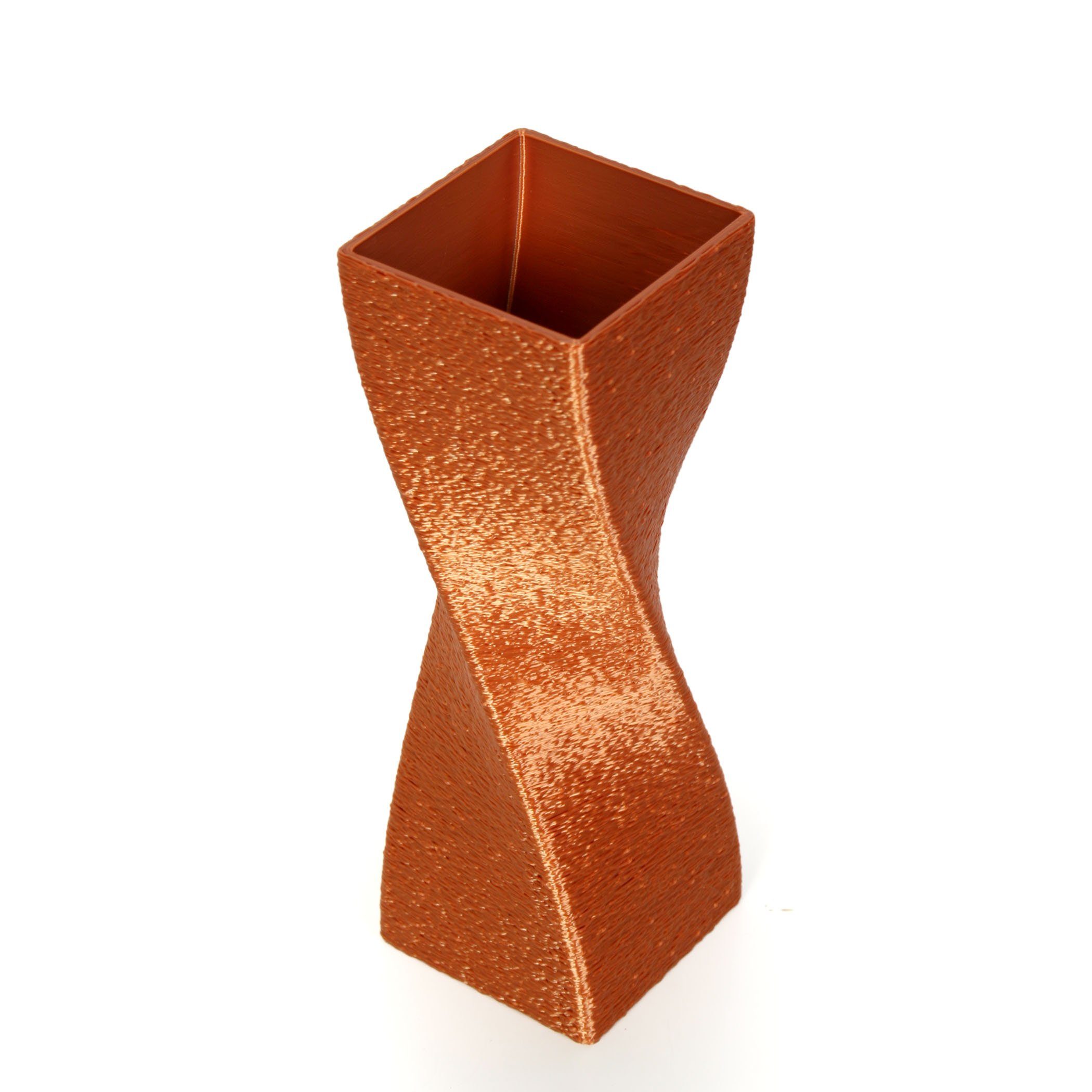 Kreative Feder Dekovase Designer – Bio-Kunststoff, nachwachsenden Vase aus bruchsicher Rohstoffen; Dekorative Blumenvase Bronze & wasserdicht aus