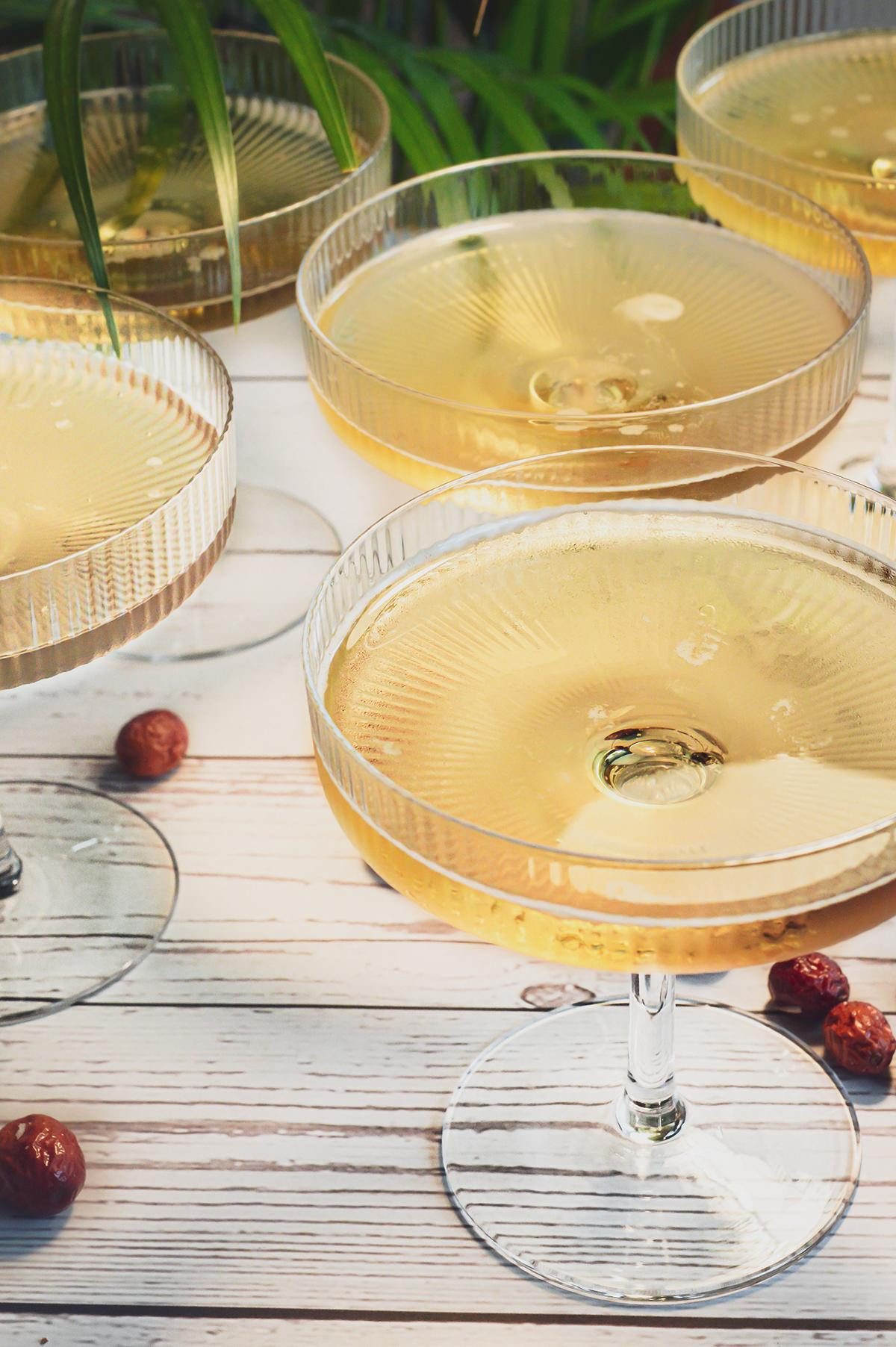 Sendez Martiniglas 6 Margarita Bargläser Cocktailgläser Margaritagläser Relief, Glas