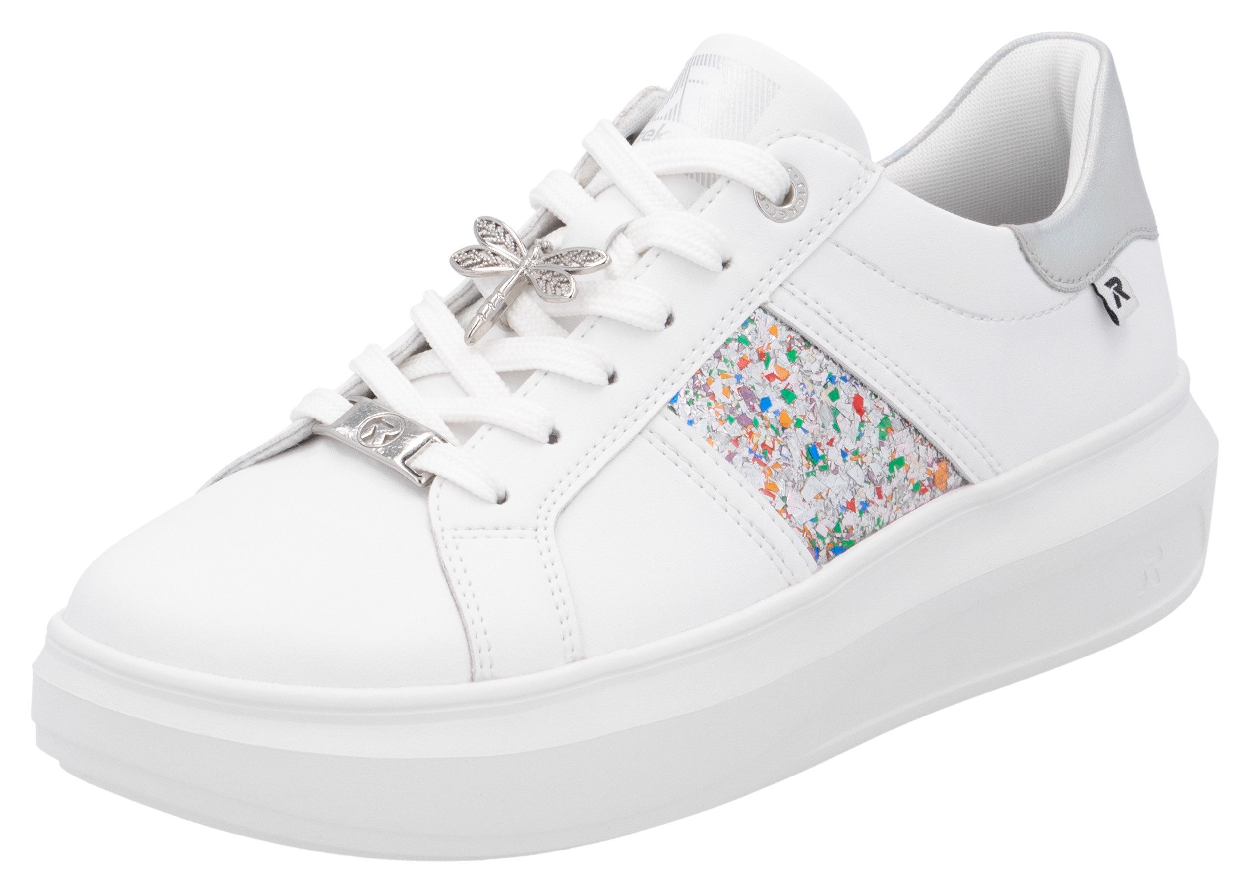 RIEKER Sport Plateausneaker mit stylischen Metallic-Details, günstig online kaufen