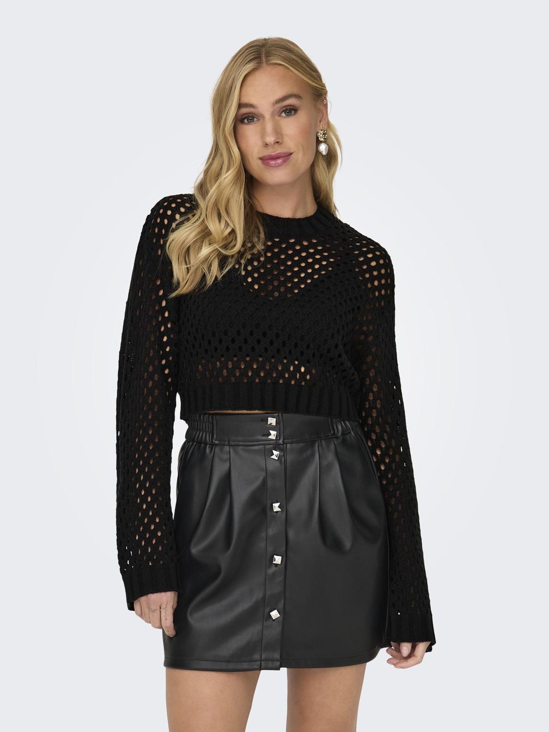 ONLY Strickpullover ONLSMILLA SHORT PULLOVER L/S KNT NOOS günstig online kaufen