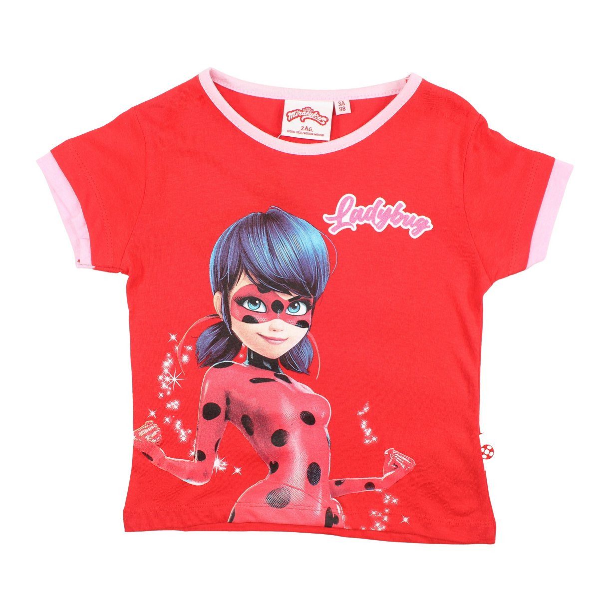 Miraculous - Ladybug Print-Shirt Ladybug Miraculous T-Shirt Mädchen 3 4 5 6 8 Jahre