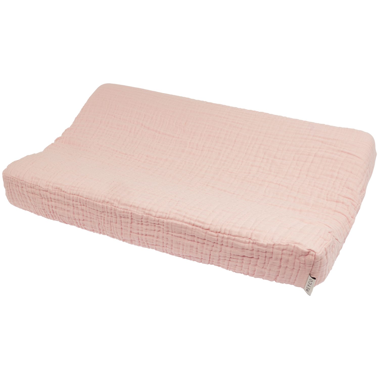 Meyco Baby Wickelauflagenbezug Soft Pink (100% Baumwolle, 1-tlg), 50x70cm