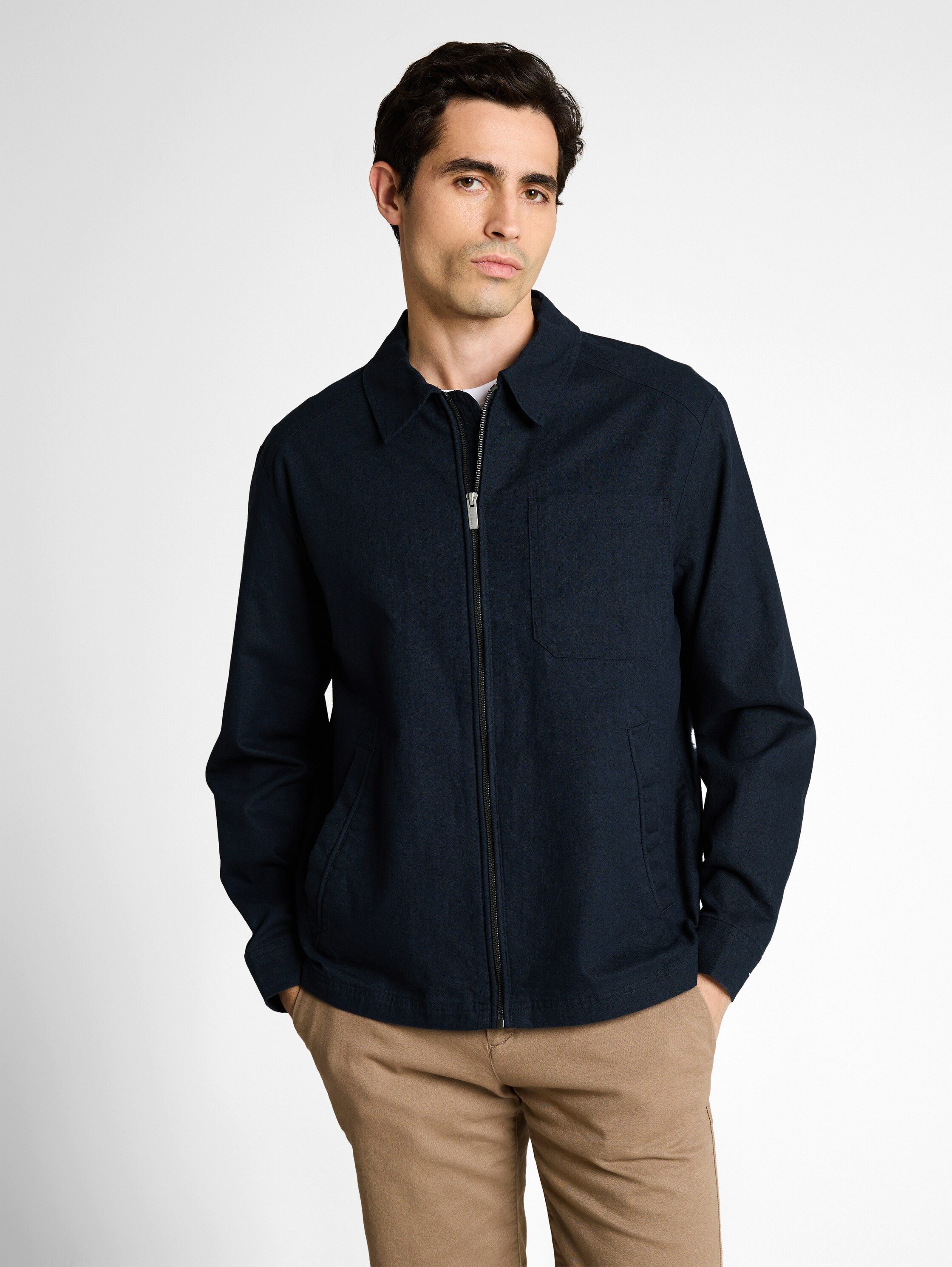 TOM TAILOR Hemdjacke mit Taschen