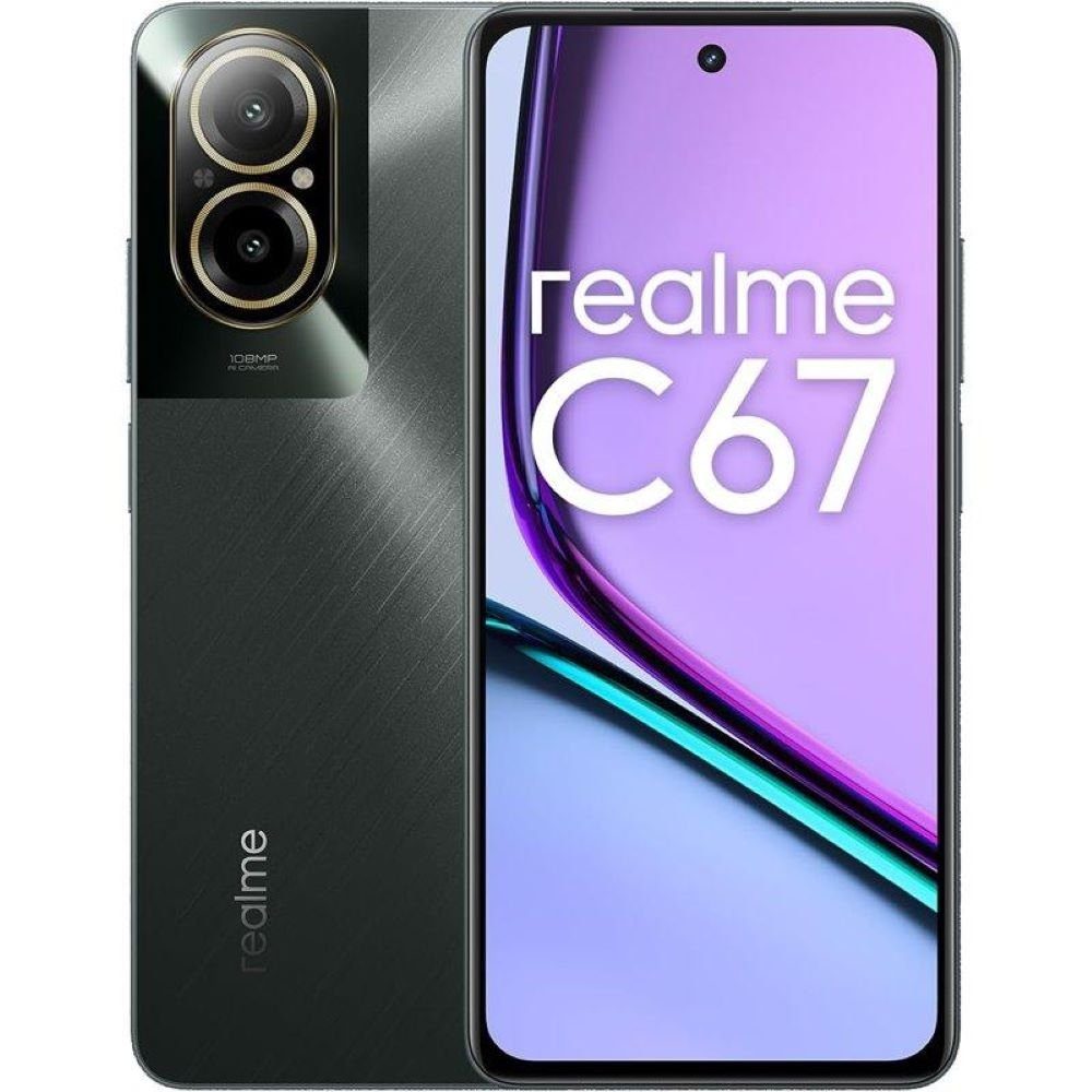 Realme C67 128 GB / 6 GB - Smartphone - black rock Smartphone (6,72 Zoll, 128 GB Speicherplatz)