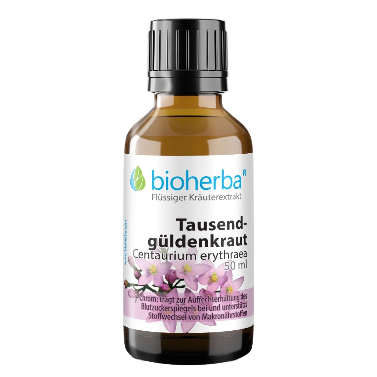 BIOHERBA R Tausendgüldenkraut Tropfen Tinktur 50 ml Nahrungsergänzungsmittel