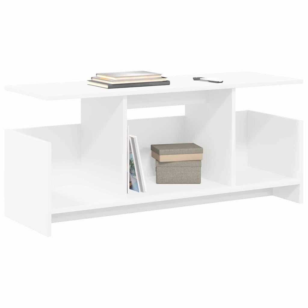 vidaXL TV-Schrank TV-Ständer 102 x 35 x 45 cm Weiß Holzwerkstoff (1-St)
