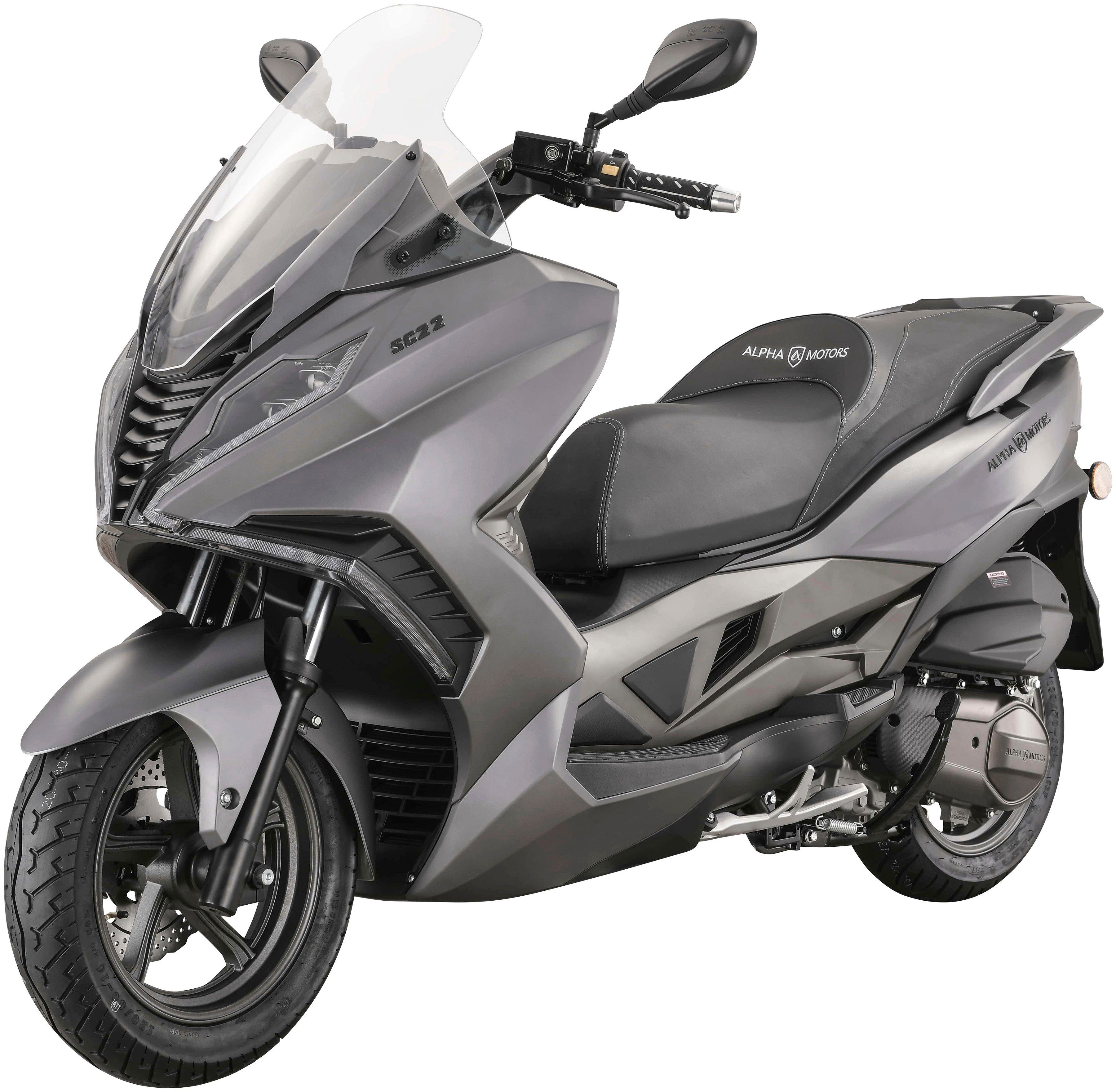 Alpha Motors Motorroller Sport Cruiser 22, 125 ccm, 95 km/h, Euro 5+, mit Lenkerschloss