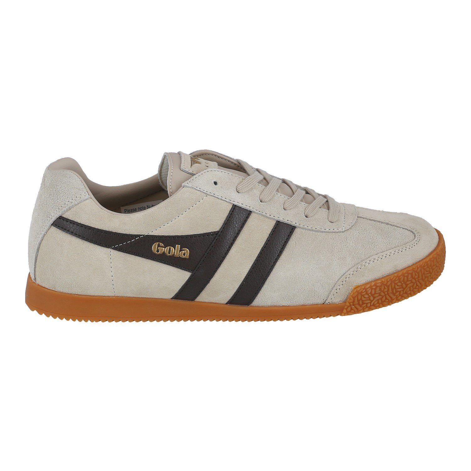 Gola Harrier Suede-Leder hellgrau/dunkelbraun/hellgrau Herren Sneaker günstig online kaufen