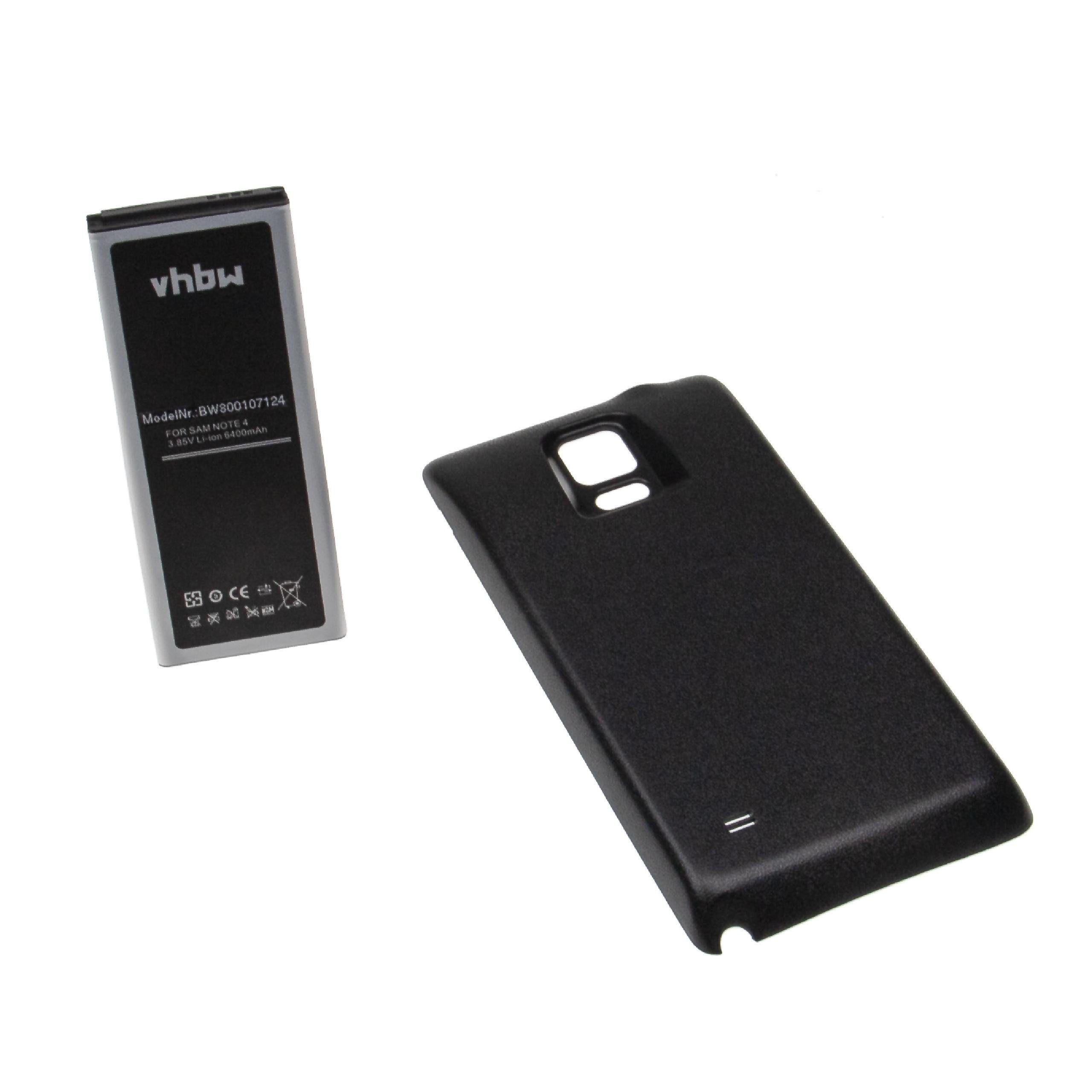 vhbw kompatibel mit Samsung Galaxy Note 4, SM-N910C, SM-N910A Smartphone-Akku Li-Ion 6400 mAh (3,85 V)